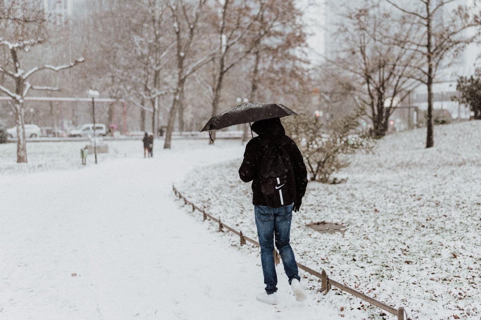 Snowing in Winter